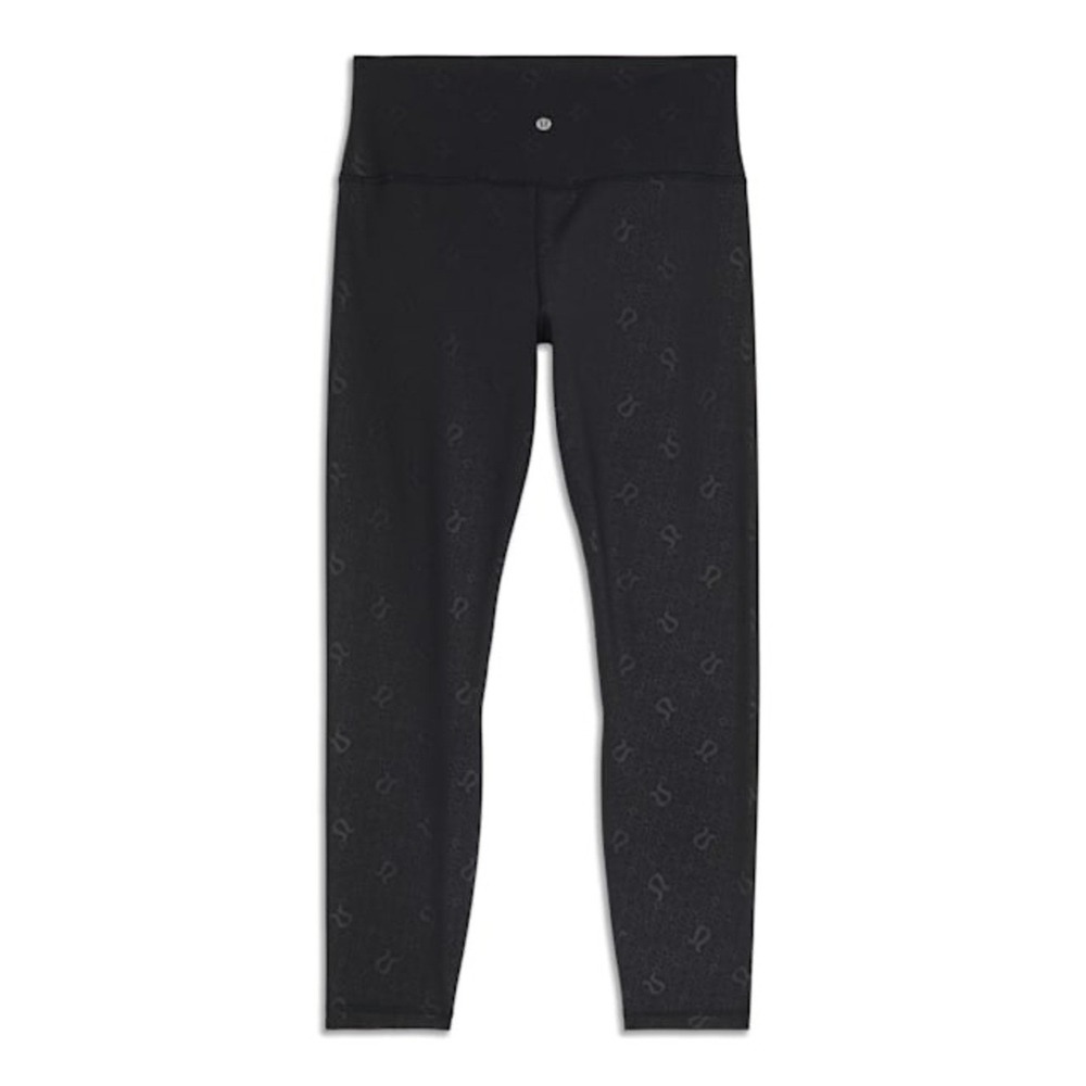Lululemon Align HR Pant 25" Pockets Yoga Emboss Black Size 14 - Picture 5 of 14